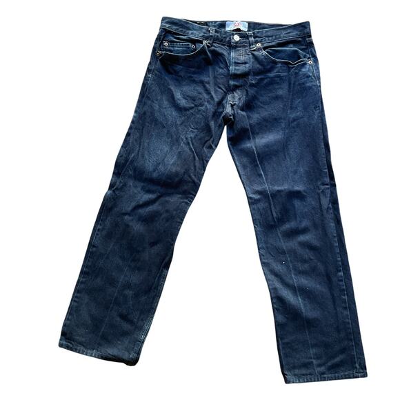 Vintage Levi’s 501 Jeans Men’s 36x30 Button Fly Dark Wash Made USA Retro Denim - Picture 1 of 7
